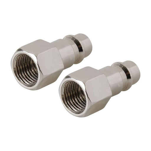 Silverline Euro Air Line Bayonet Female Thread Coupler 2pk 1/4" BSP Silverline - Town Tools 