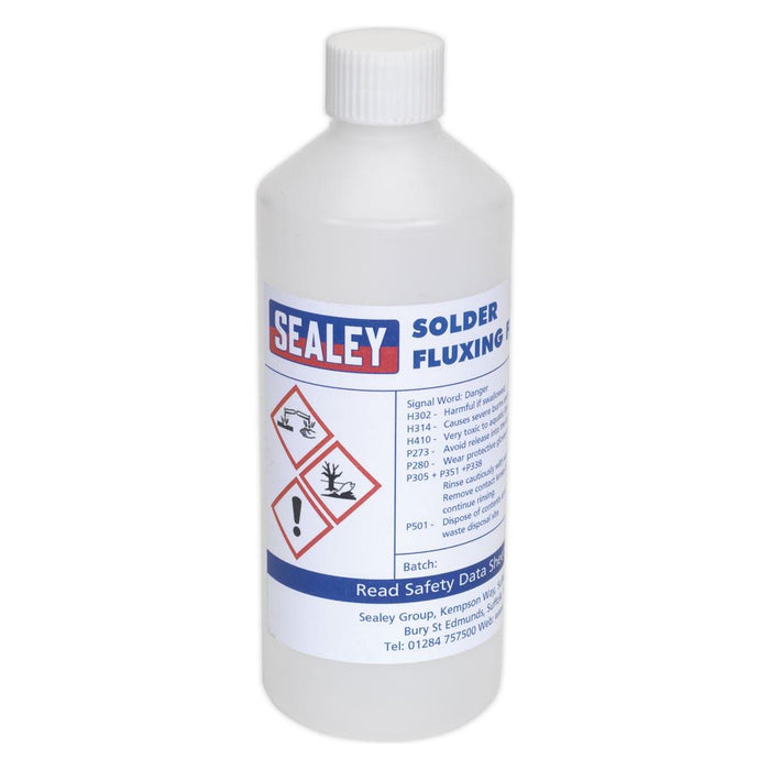 Sealey Solder Fluxing Fluid 500ml Bottle SOLFLUX Sealey - Town Tools 