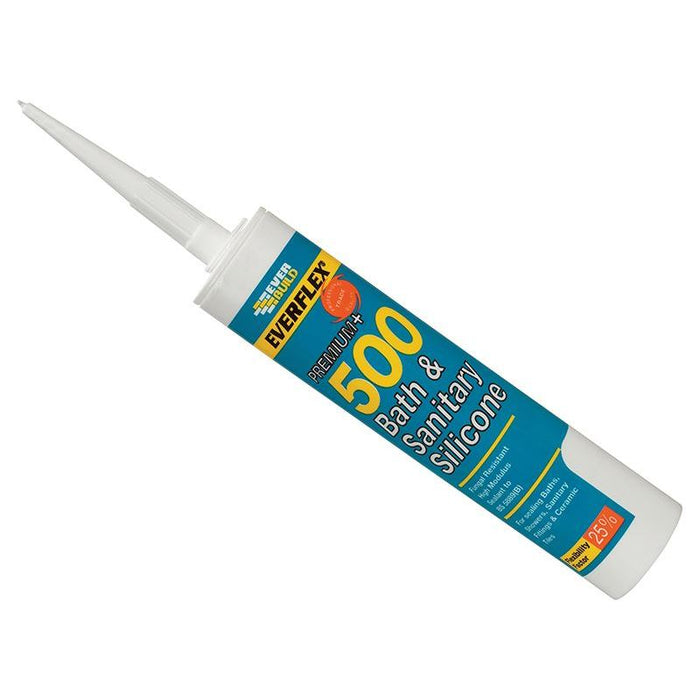 Everbuild Sika 500 Bath & Sanitary Silicone Sealant Sandstone 290ml Everbuild Sika - Town Tools