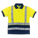 Tough Grit Hi-Vis 2-Tone Polo Shirt Yellow/Navy XXXL Tough Grit - Town Tools 