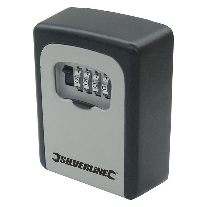 Silverline Key Safe Wall-Mounted 121 x 83 x 40mm Silverline - Town Tools 