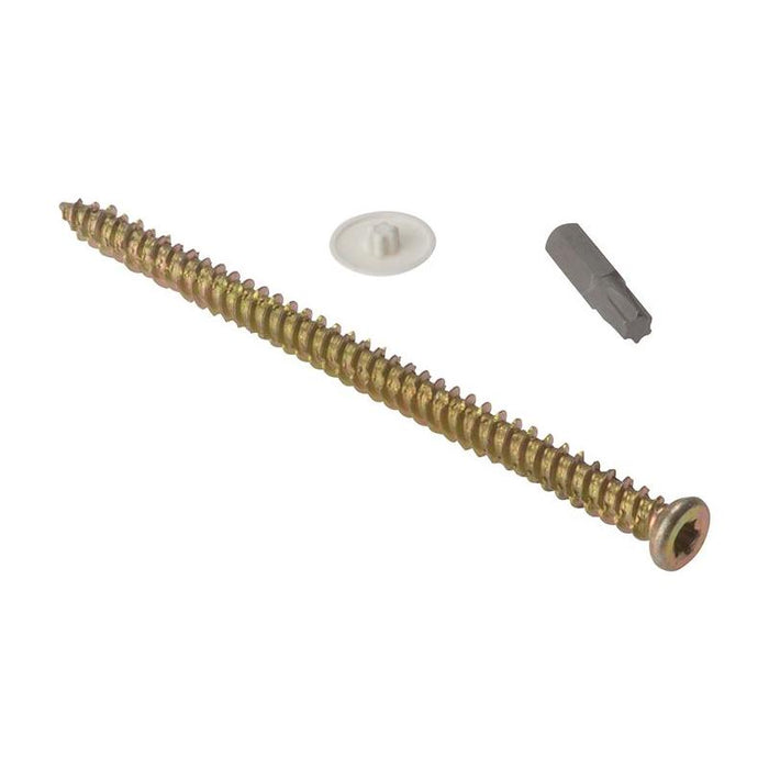Forgefix Concrete Frame Screw TORX® Compatible High-Low Thread ZYP 7.5 x 42mm Bag 10 ForgeFix - Town Tools