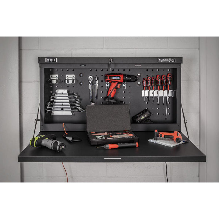 Superline Pro Superline PRO Wall Mounting Foldable Workbench 900mm APWMW01 Superline Pro - Town Tools 