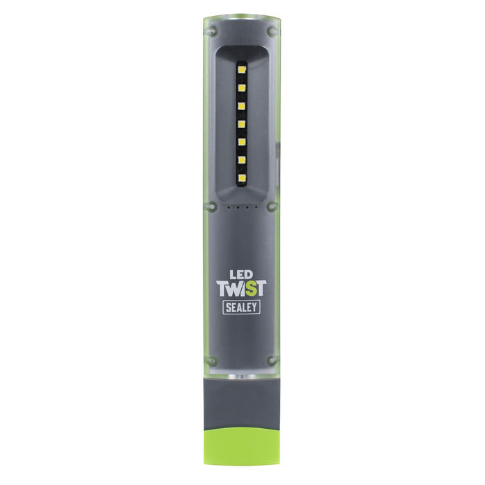 Sealey LED Twist Rechargeable Inspection Light 2W & 1W SMD LED LED401G Sealey - Town Tools 
