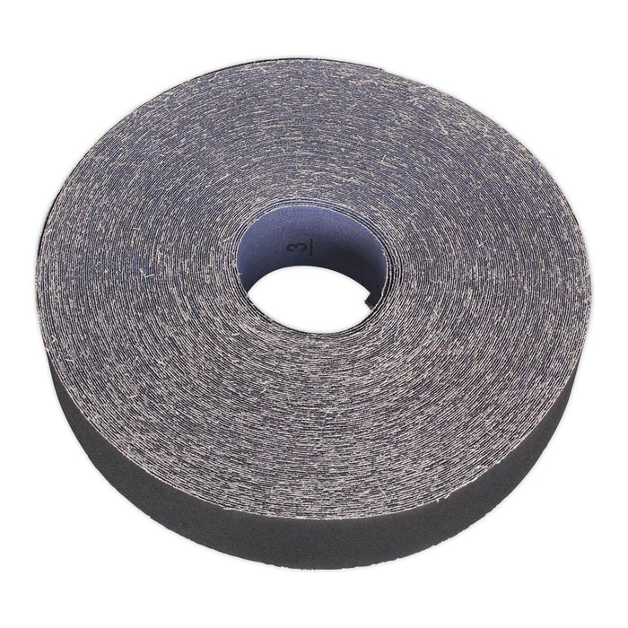 Sealey Emery Roll Blue Twill 25mm x 50m 120Grit ER2550120 Sealey - Town Tools 