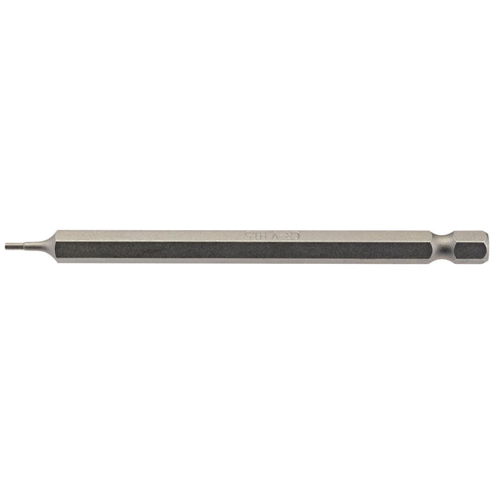 Draper Hexagonal Insert Bit, 1.5mm, 1/4" Hex, 100mm Long (Pack of 1) 64369 Draper - Town Tools 