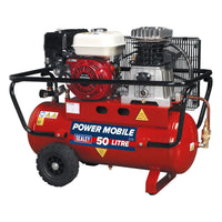 Sealey Air Compressor 50L Belt Drive Petrol Engine 5.5hp SA5055