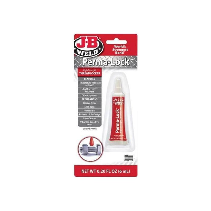 J-B Weld Perma-lock Red High High Strength Threadlocker 6ml J-B Weld - Town Tools