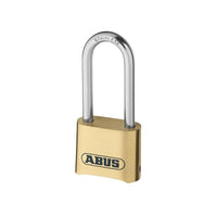 Abus Mechanical 180IB/50HB63 50mm Brass Body Combination Padlock Long Shackle (4-Digit) Carded