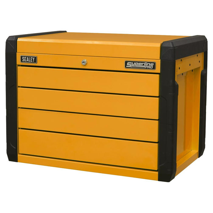 Superline Pro Superline PRO Push-to-Open Topchest 4-Drawer - Orange APPD4O Superline Pro - Town Tools 
