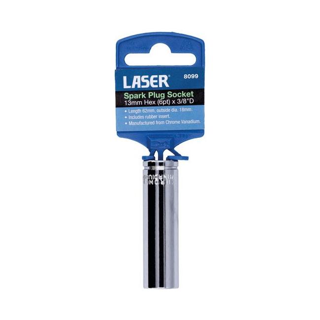 Laser Spark Plug Socket 13mm 3/8"D 8099