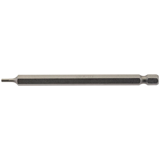 Draper Hexagonal Insert Bit, 2mm, 1/4" Hex, 100mm Long (Pack of 1) 64370 Draper - Town Tools 