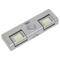 Sealey Auto Light 1W COB LED with PIR Sensor 3 x AA Cell GL93