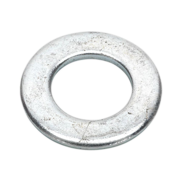 Sealey Flat Washer DIN 125 M20 x 37mm Form A Zinc Pack of 50 FWA2037 Sealey - Town Tools 