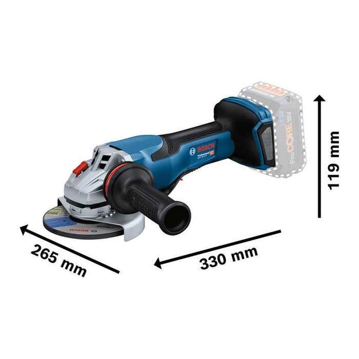 Bosch GWS 18V-15 P Professional BITURBO Angle Grinder 125mm 18V Bare Unit Bosch - Town Tools