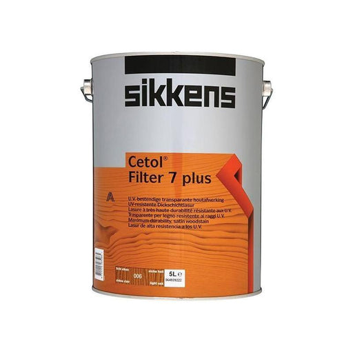 Sikkens Cetol Filter 7 Plus Translucent Woodstain Light Oak 5 litre Sikkens - Town Tools