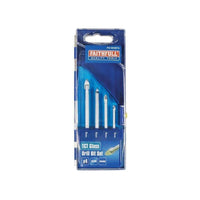 Faithfull Tile & Glass Drill Bit Set of 4 (3-6mm)
