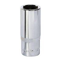 Sealey WallDrive Socket 18mm Deep 3/8"Sq Drive Fully Polished SP3818D