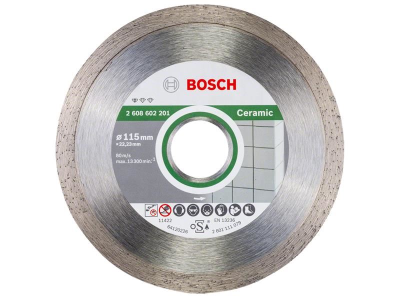 Bosch Powertool Accessories Standard for Ceramic Diamond Cutting Disc 115 x 22.23mm Bosch Powertool Accessories - Town Tools