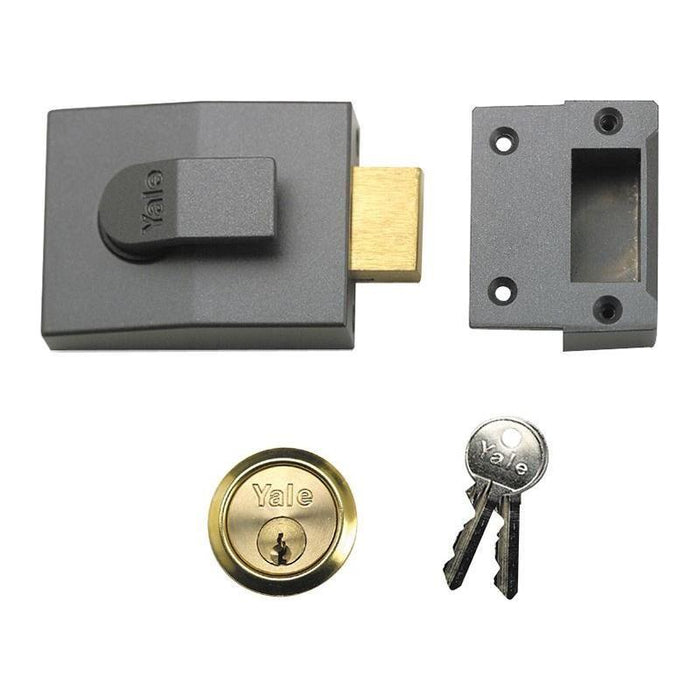 Yale Locks 82 Deadbolt Nightlatch 60mm Backset DMG Finish Box Yale Locks - Town Tools