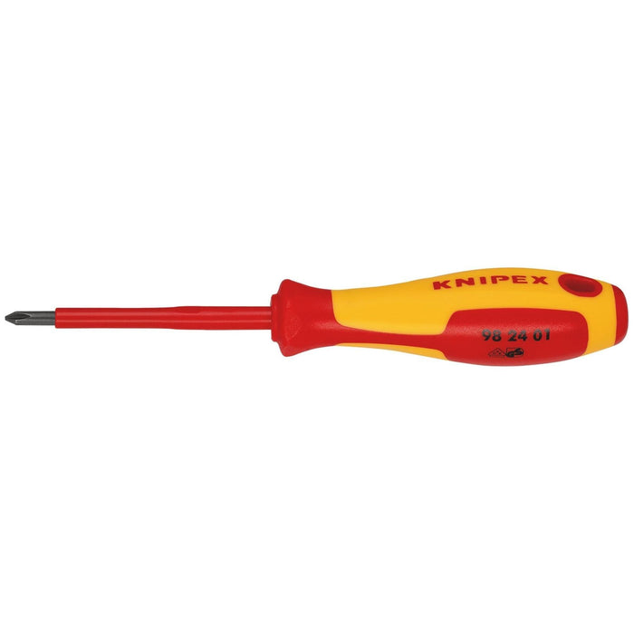 Draper Knipex 98 24 01 VDE Insulated Screwdriver, PH1 x 80mm Draper - Town Tools
