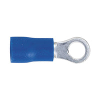 Sealey Easy-Entry Ring Terminal 4.3mm (4BA) Blue Pack of 100 BT24