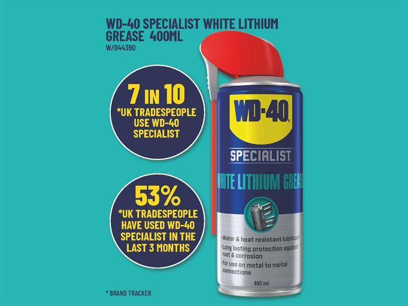 WD-40 Specialist White Lithium Grease 400ml WD-40� - Town Tools