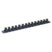 Sealey Socket Retaining Rail with 14 Clips Aluminium 3/8"Sq Drive SR3814 Sealey - Town Tools 