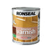 Ronseal Interior Varnish Quick Dry Matt Dark Oak 750ml Ronseal - Town Tools