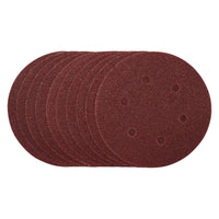 Draper Sanding Discs, 150mm, Hook & Loop, 40 Grit, (Pack of 10) 54887