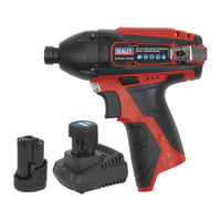 SV12 Series 1/4"Hex Drive Cordless Impact Driver Kit 12V 1.5Ah - 2 Batteries