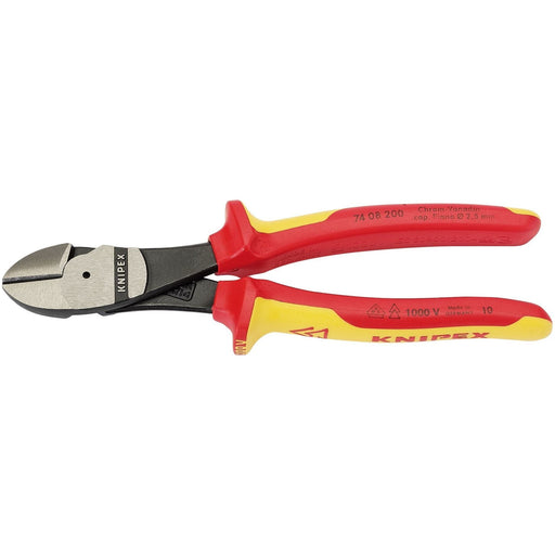 Draper Knipex 74 08 200UKSBE VDE Fully Insulated High Leverage Diagonal Side Cut Draper - Town Tools 