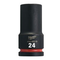 Milwaukee 24Mm 3/4 Impact Socket Deep-1Pc Ne 4932480383
