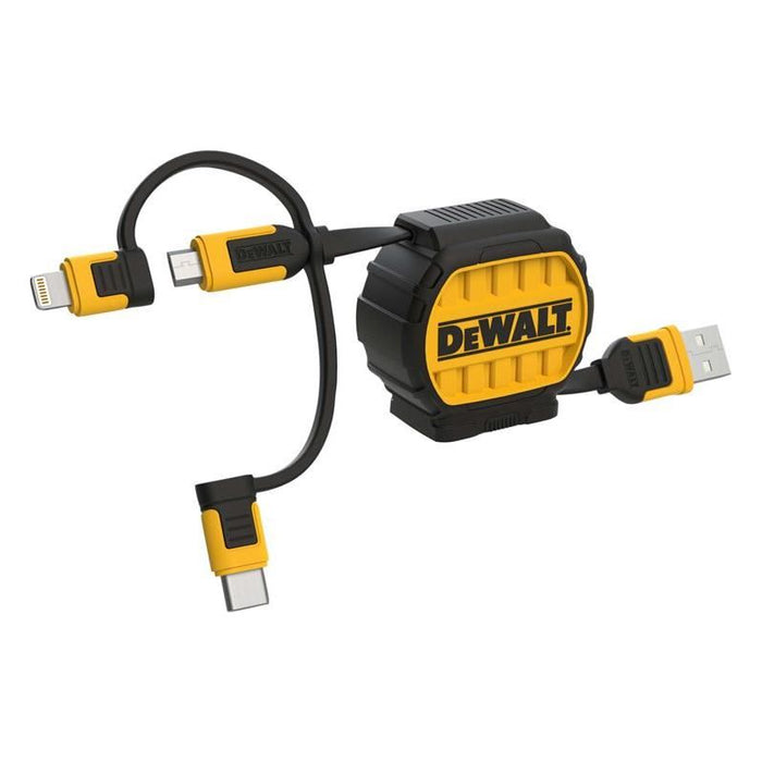 Dewalt Telecoms 3-in-1 Retractable Cable 0.9m (3ft) DEWALT Telecoms - Town Tools