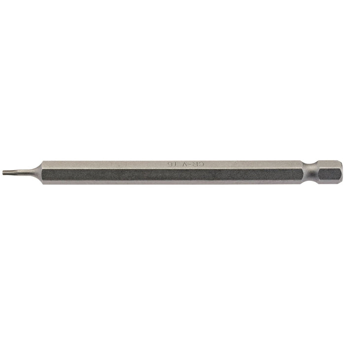 Draper TX-STAR Insert Bit, 1/4" Hex, 100mm Long, T6 (Pack of 1) Draper - Town Tools 