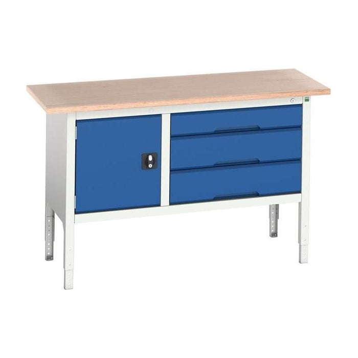 Bott Verso Adjustable Height Storage Bench 1500 x 600mm Bott - Town Tools