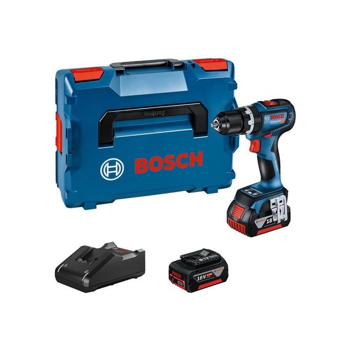 Bosch GSB 18V-90 C Professional Combi Drill 18V 2 x 4.0Ah Li-ion Bosch - Town Tools