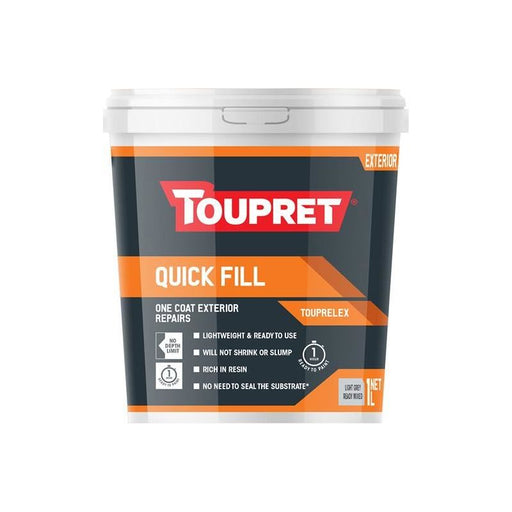 Toupret Quick Fill (Exterior) 1 litre Toupret - Town Tools