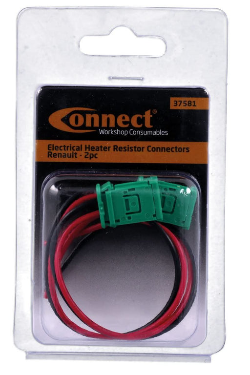 Connect for Renault Electrical Heater Resistor 2 PIN Connectors 2pc 37581 Connect - Town Tools 