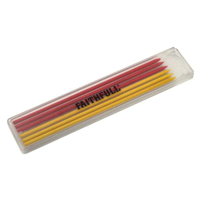Faithfull Mixed Pencil Marking Refill Pack, 6 Piece Faithfull - Town Tools