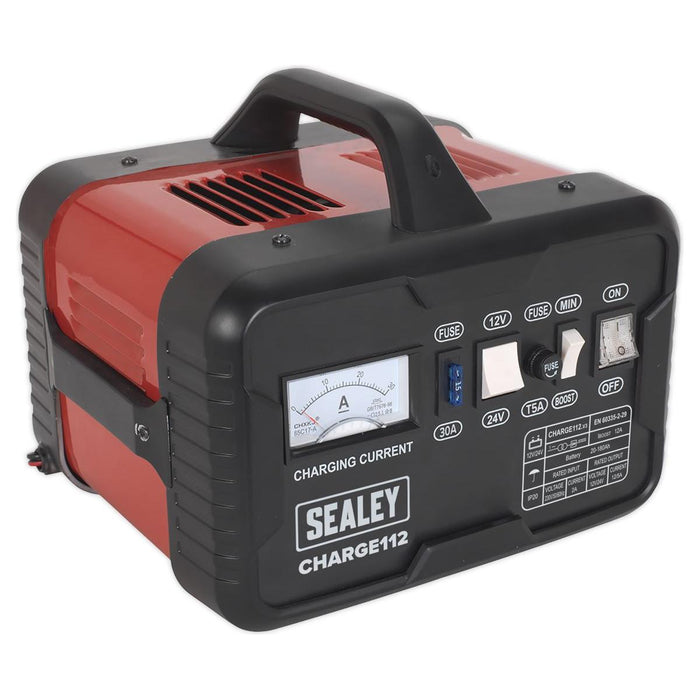 Sealey Battery Charger 16A 12/24V 230V CHARGE112 Sealey - Town Tools 