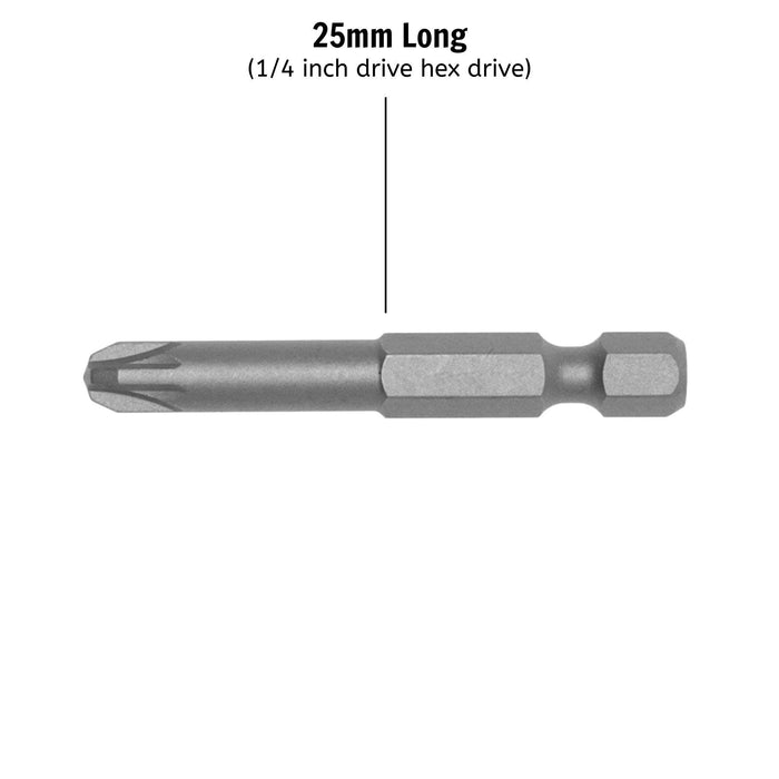 Teng Tools 1/4" PZ Bits 25mm PZ3 10 pcs Teng Tools - Town Tools 