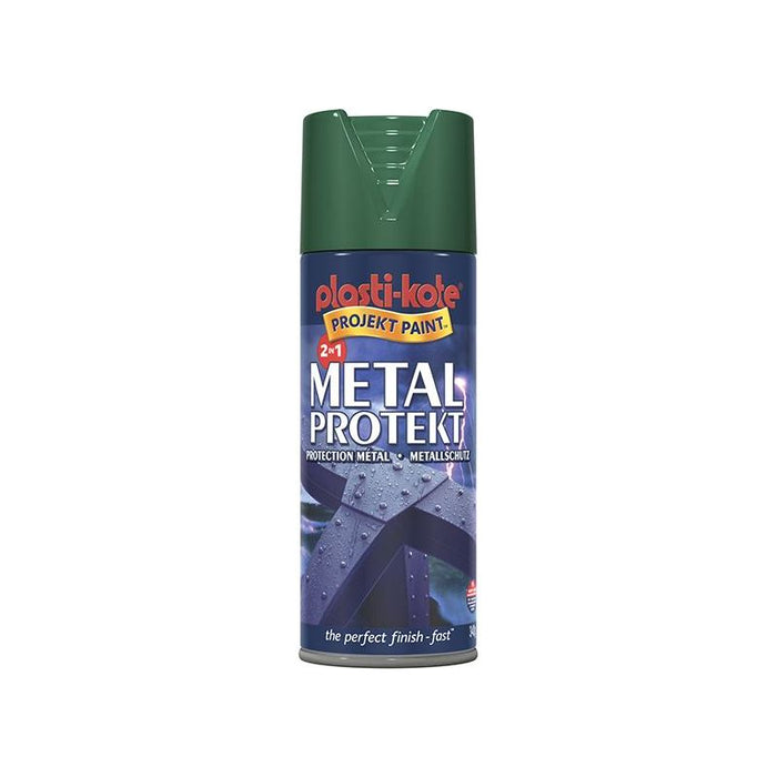 Plastikote Metal Protekt Spray Forest Green 400ml PlastiKote - Town Tools