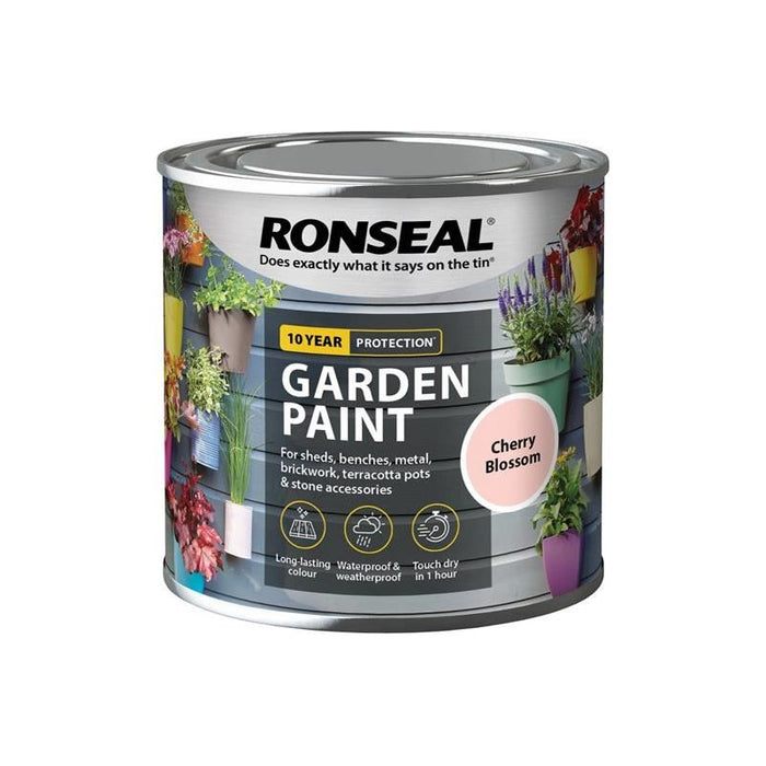 Ronseal Garden Paint Cherry Blossom 250ml Ronseal - Town Tools