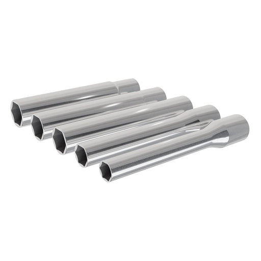 Sealey Extra-Deep Socket Set 3/8"Sq Drive 8, 10, 12, 13, 14mm 5pc SX814 Sealey - Town Tools 