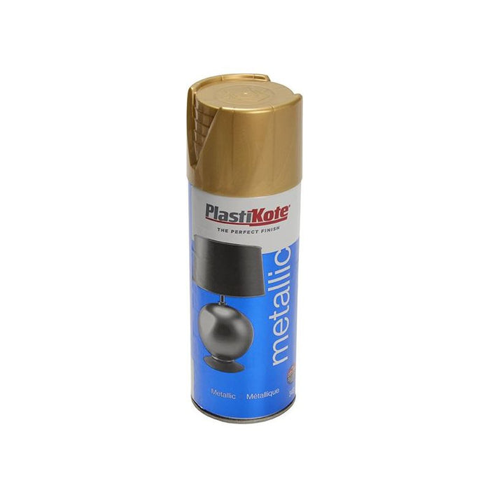 Plastikote Metallic Spray Brass 400ml PlastiKote - Town Tools