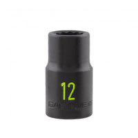 Carlyle Tools 1/2In Drive 12mm 12 Pt Impact Socket