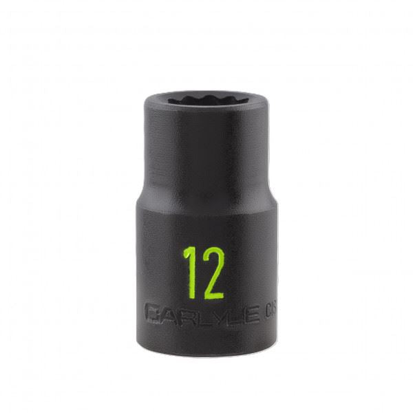 Carlyle Tools 1/2In Drive 12mm 12 Pt Impact Socket