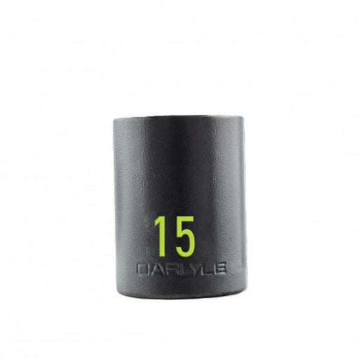 Carlyle Tools 1/2Dr 15mm 6Pt Standard Imp Socket - image 1