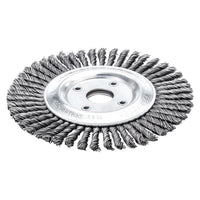 Lessmann Pipeline Brush 40 Knots 125 x 22.2mm Bore Steel Wire